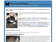 Tablet Screenshot of bayareacatrescue.org